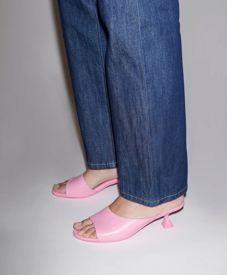 Women's Mansur Gavriel Kitten Open Toe Mules Pink | AU 6948XR